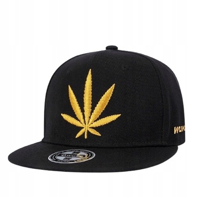 czapka z daszkiem liść marihuana cbd konopii