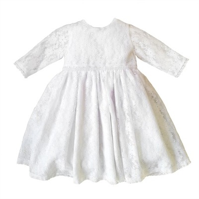 Sukienka biała do chrztu LOLA roz 68