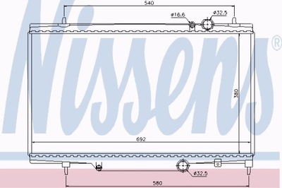 RADIATOR ENGINE CITROEN C5 (00-) 3.0 I V6 24V  