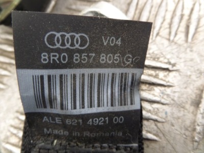 Ремень безопасности левый правый задний  задний audi q5 8r 8r0857805g фото №1