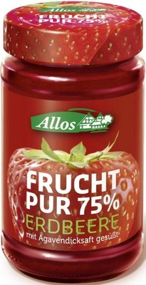 Mus truskawkowy (75% owoców) BIO 250g Allos