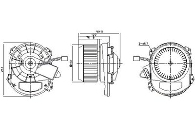 NISSENS VENTILADOR SOPLADORES MERCEDES A W176 B SPORTS TOURER W246 W242  