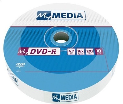 MyMEDIA by Verbatim DVD-R 4,7GB 16X 10PK Wrap 69205