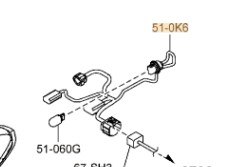 Жгут фара mazda 6 gl gmn3510k6 фото №1