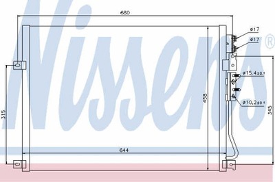 РАДИАТОР КОНДИЦИОНЕРА NISSENS 94931