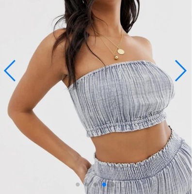 Top plażowy typu bandeau ASOS DESIGN 46