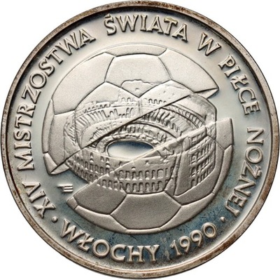 PRL, 500 złotych 1988, MŚ - Włochy 1990