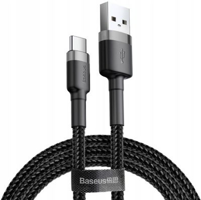 Kabel USB-A - USB-C, Baseus Cafule, 3A, 1M, QC3.0