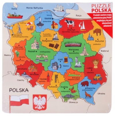 Mapa Polski puzzle