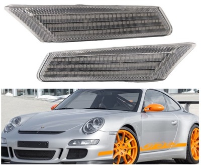 DINÁMICO COLOR BLANCO LUCES DIRECCIONALES DIODO LUMINOSO LED PORSCHE CAYMAN 2006-2012 991/997 05-13  