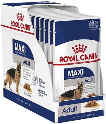 ROYAL CANIN Maxi Adult Saszetki w sosie 10 x 140g