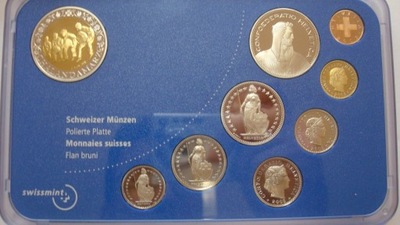 Szwajcaria zestaw monet obiegowych 2003 PROOF