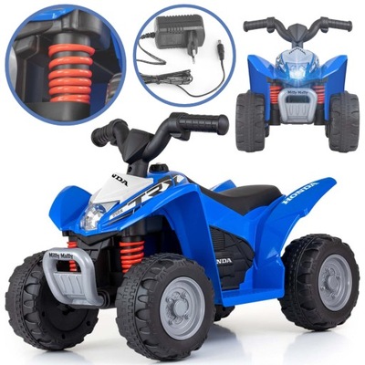 Pojazd na akumulator dla dzieci elektryczny Quad HONDA ATV Blue Milly Mally