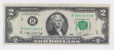 Banknot USA 2 $ - 1976 r.seria BA