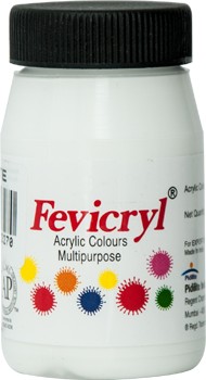 Farby Do Tkanin Fevicryl 50 ml White