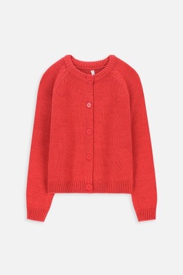 Sweterek dziewczęcy czerwony 128 Coccodrillo