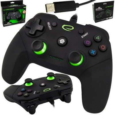 PAD GAMEPAD KONTROLER PRZEWODOWY WIBRACJE USB DO PC/PS3