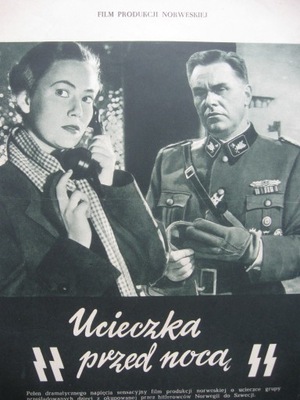 Film Kino UCIECZKA PRZED NOCĄ Folder filmowy 1958