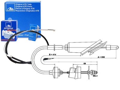 ATE ТРОС ТРОС ЗЧЕПЛЕННЯ FKS18001 8AK355701051 92