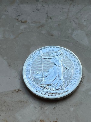Moneta srebrna Britannia 2022
