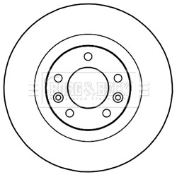 BORG & BECK BBD5235 ДИСК ТОРМОЗНОЙ ЗАД