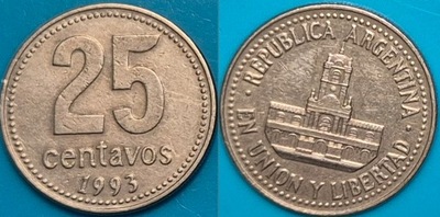 Argentyna 25 centavos 1993r. KM 110a