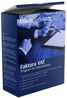 Pakiet Przesiębiorcy Fineco faktura VAT, prosty program do fakturowania