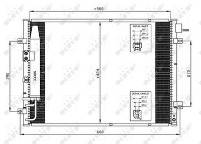 RADUADOR DE ACONDICIONADOR NRF 35515  