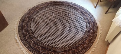 Okrągły dywan wełniany orientalny CERTYFIKOWANY