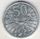 Czechosłowacja 50 halerzy 1951