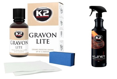 K2 GRAVON LITE 30ML PAVIRŠIUS KERAMINĘ + KLINET 1L 