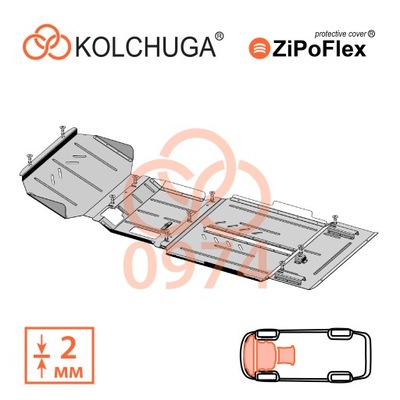 Стальной защита двигателя dla ford ranger 2019- фото №1