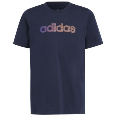 Koszulka adidas Lin GT Tee Jr IB9139 granatowy 140