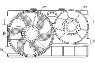 Nissens вентилятор радиатора ford tourneo connect фото №1