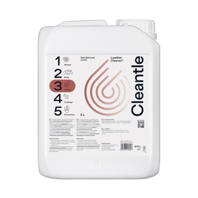 CLEANTLE Leather Cleaner 5L czyszczenie skóry