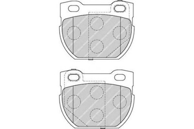 FERODO КОЛОДКИ ТОРМОЗНЫЕ LAND ROVER 110/127 DEFENDE