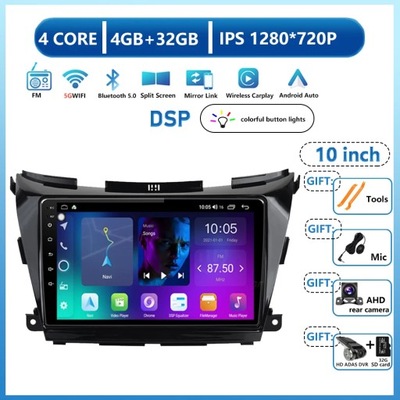 NAVEGACIÓN DE AUTOMÓVIL GPS CARPLAY ANDROID 13 PARA NISSAN MURANO 3 Z52 2014 - 2020  