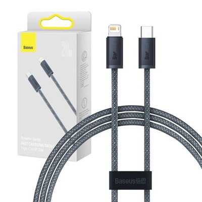 BASEUS DYNAMIC SZYBKI KABEL USB TYP C DO iPhone LIGHTNING 2M 20W 480 Mbps