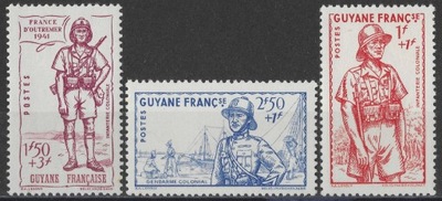 Gujana Francuska - wojna** (1941) SW 186-188