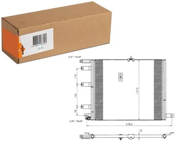 CONDENSADOR DE ACONDICIONADOR SAAB 9000 2.0 2.3 3.0 04.85-12.98 NRF  