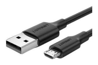 Kabel USB do Micro USB QC 3.0 2.4A 0.25m czarny UGREEN