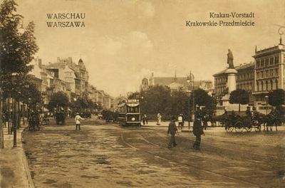 Warszawa Krakowskie Przedmieście -Reprodukcja 1356