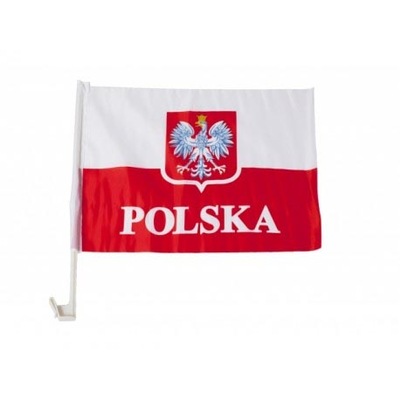 FLAGA SAMOCHODOWA POLSKA flagi STRAJKI 45x30 cm