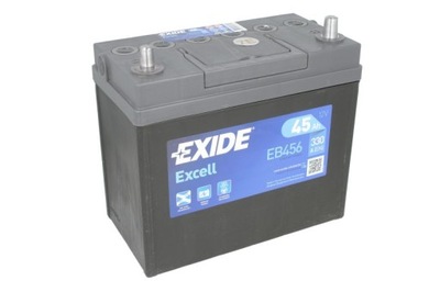 АКУМУЛЯТОР EXIDE EXCELL 45AH 330A EB456 P+