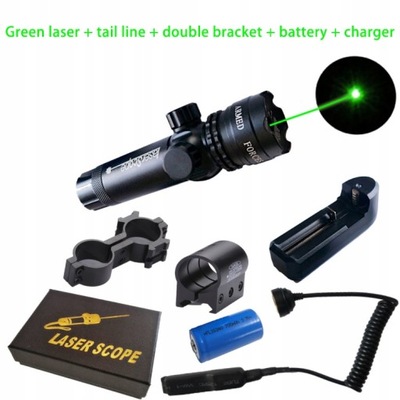 Taktický červený a zelený laserový zameriavač