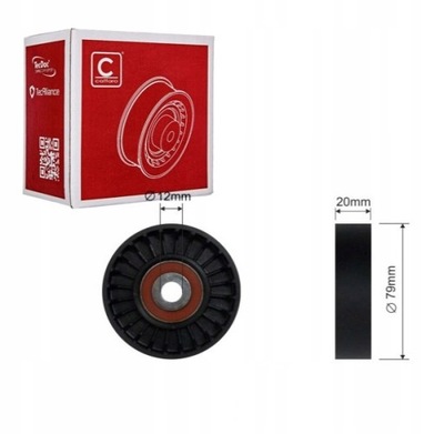 Ролик напрямна напрямна ремінь клиновий do kia cerato i 1.6 фото №1