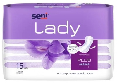 Seni Lady Plus wkładki urologiczne dla kobiet 15 sztuk