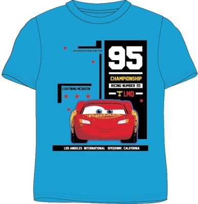 T-shirt AUTA Bluzka CARS DISNEY ZYGZAK MCQUEEN 128