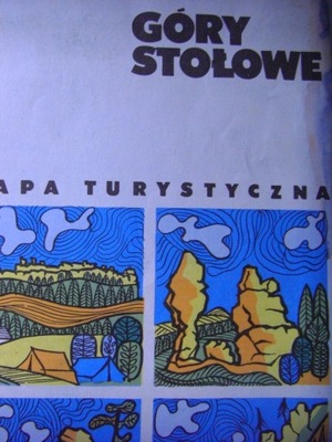 Góry stołowe mapa turystyczna Praca zbiorowa