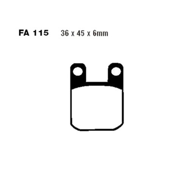 PADS BRAKE FA115HH KTM GAS GAS DERBI CPI CH  